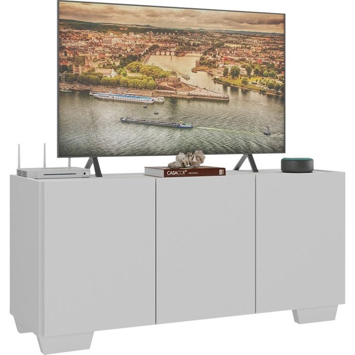 Mueble tv 3 puertas blanco vics