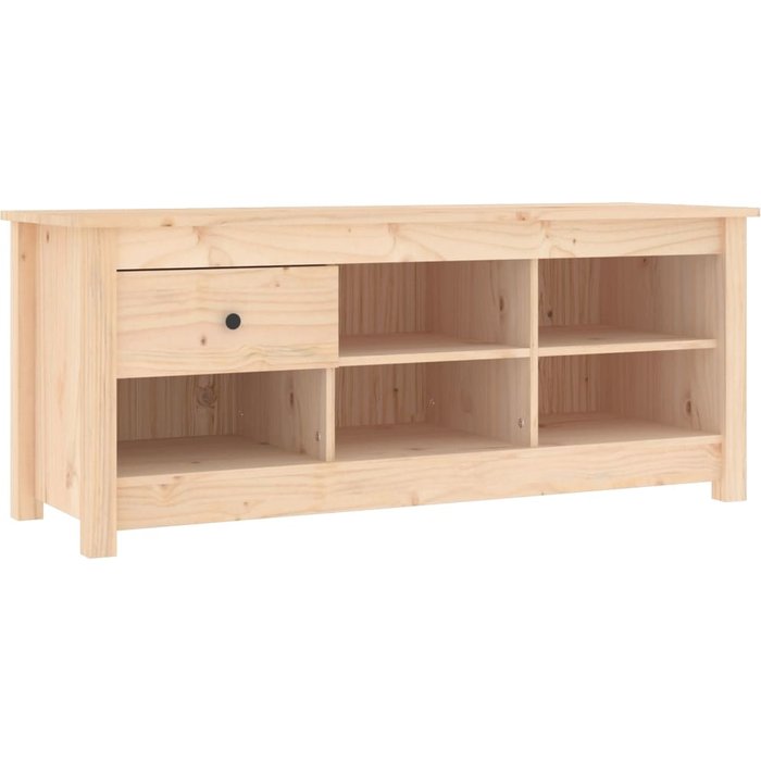 Zapatero de pino macizo 110x38x45,5 cm - comfortxl