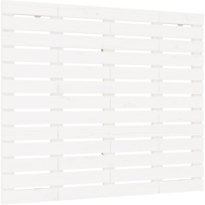Cabecero cama de pared madera maciza pino blanco 96x3x91,5 cm - comfortxl