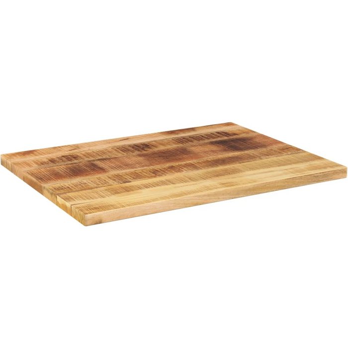 Tablero de mesa rectangular madera mango rugosa 90x70x1,5 cm - comfortxl