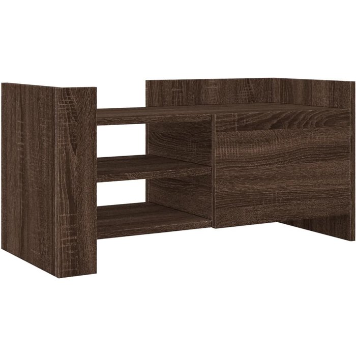 Mueble tv laminado roble marrón 80x35x40 cm - comfortxl