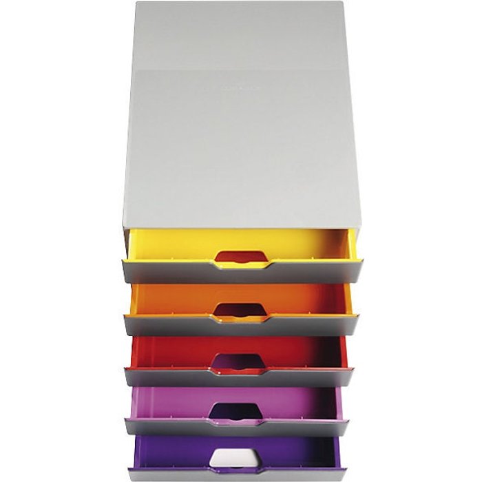 Varicolor 5 cajonera de 5 cajones - deslizamiento silencioso - durable