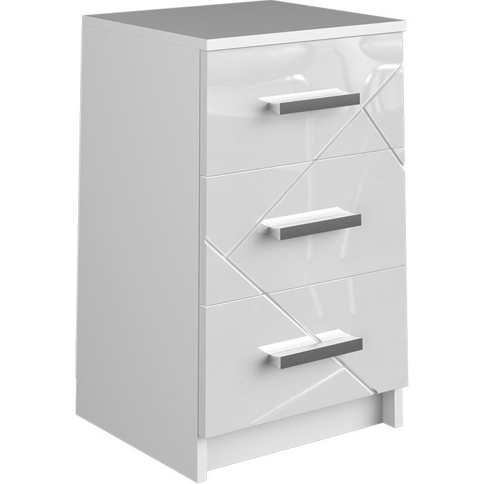 Vicco mesa de noche irma, blanco, 35.5 x 66 cm