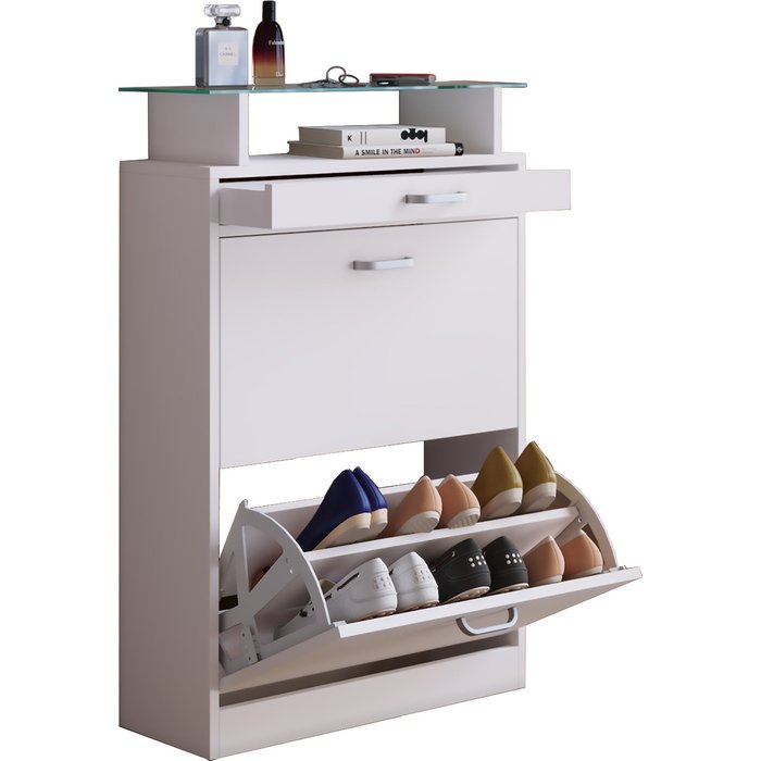 Vcm armario de zapatos sipos blanco h. 91 x b. 59 x t. 22 cm