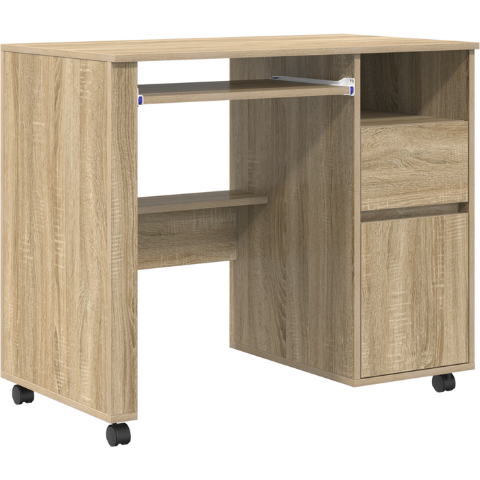 Escritorio de roble sonoma roble sonoma madera mediano cfw66275