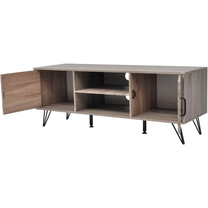 Mueble para tv gris 120x40x45 cm - comfortxl