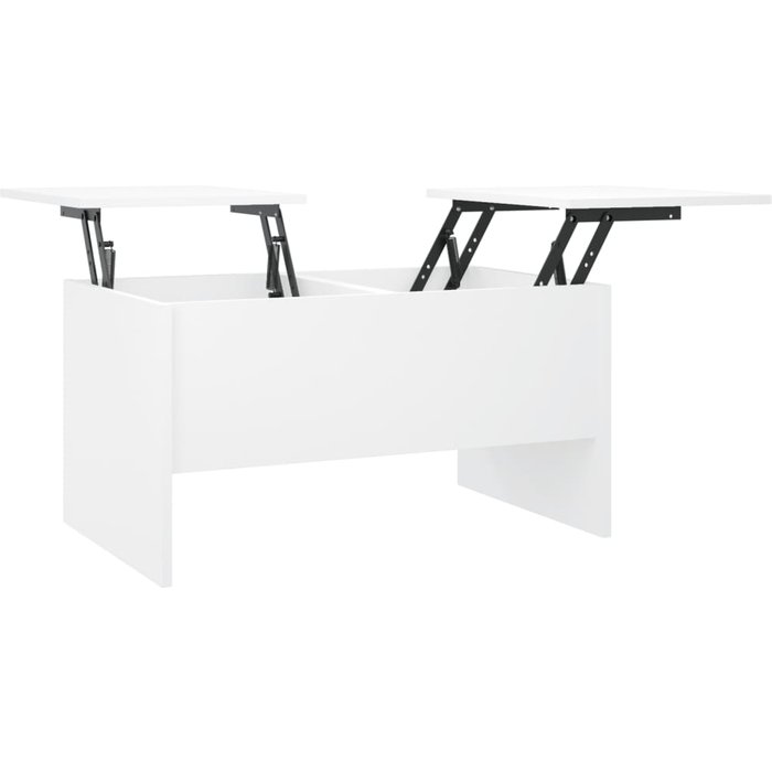 Mesa de centro madera de ingeniería blanco 80x50x42,5 cm - comfortxl