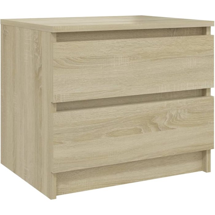 Mesita de noche roble sonoma 50x39x43,5 cm aglomerado