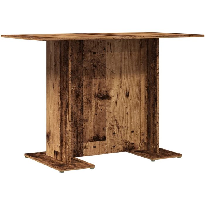 Mesa comedor madera ingeniería madera envejecida 110x60x75 cm