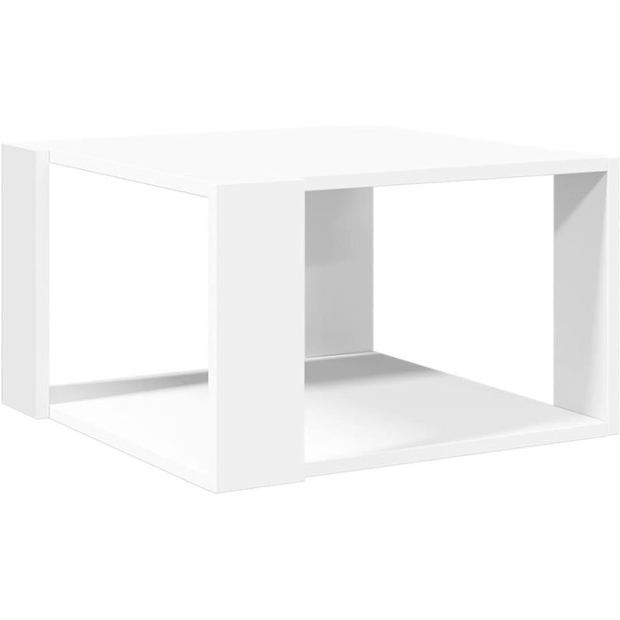 Mesa de centro madera de ingeniería blanca 51,5x51,5x30 cm - comfortxl