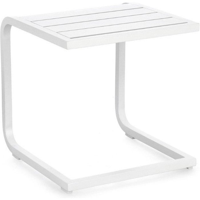 Tavolino de jardín taylor blanco 40x40x41