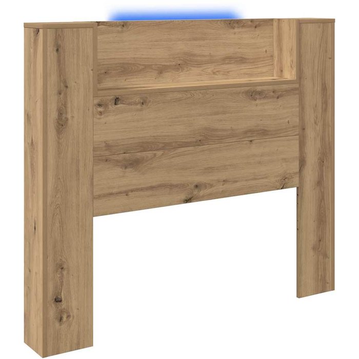Cabecero cama - mueble cabecero con estante roble artesanal 120 x 15 x 103,5 cm