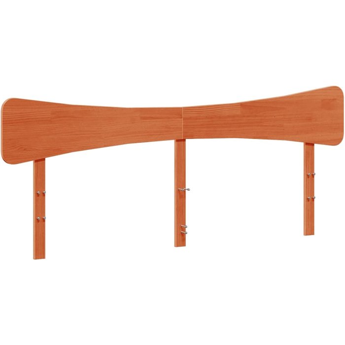 Cabecero de cama - mueble cabecero madera maciza de pino marrón cera 180 cm