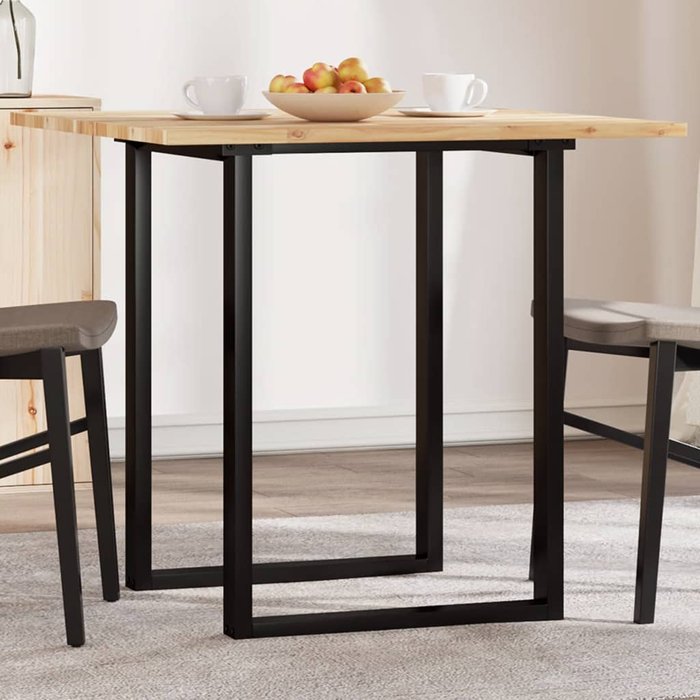 Tablero cuadrado de 80x80x2 cm de madera maciza de acacia.
