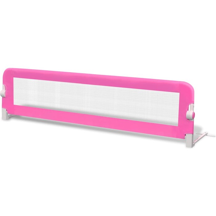 Barandilla de seguridad cama de ni?o 150x42 cm rosa - comfortxl