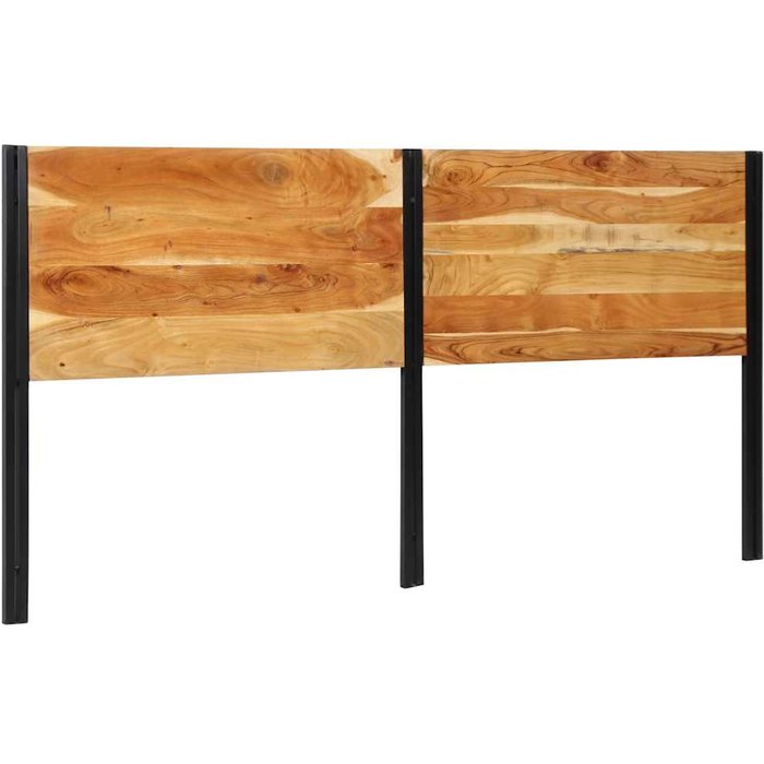 Cabecero de 200 cm en madera maciza de acacia y hierro
