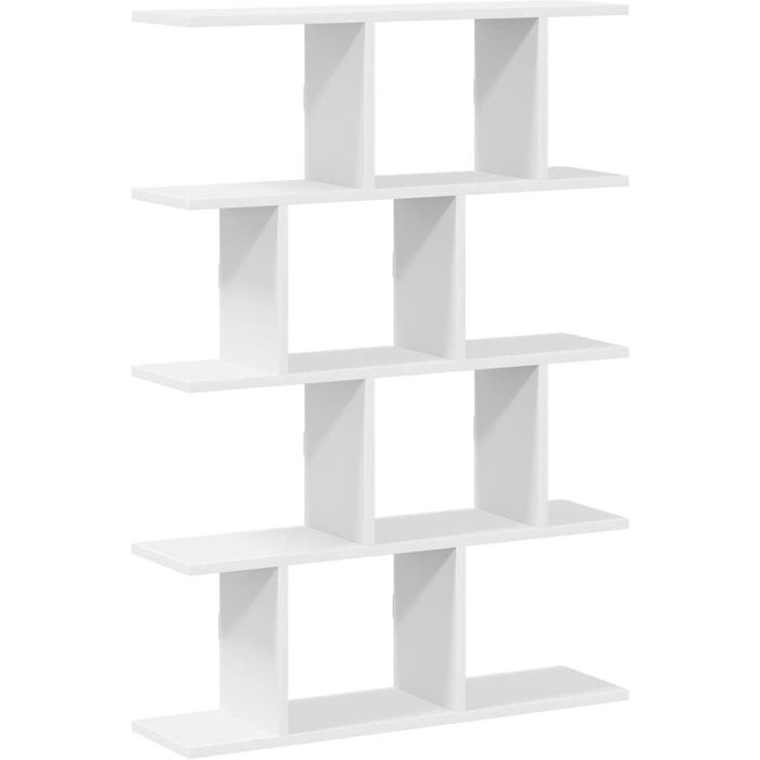 Estante de pared cúbico de 12 compartimentos en madera compuesta blanca