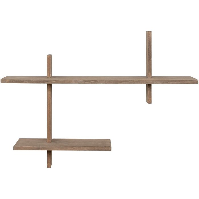 Estante ovada, madera, marrón, seven design