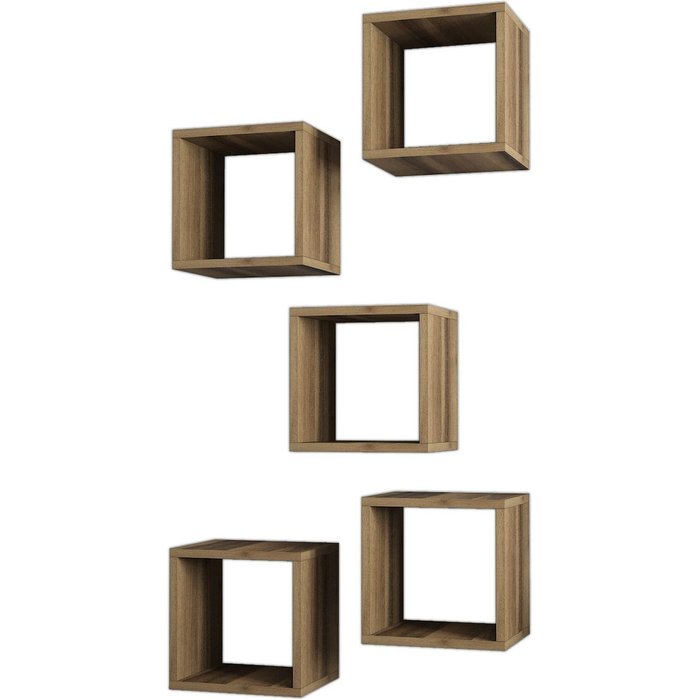 Estante de pared box nogal