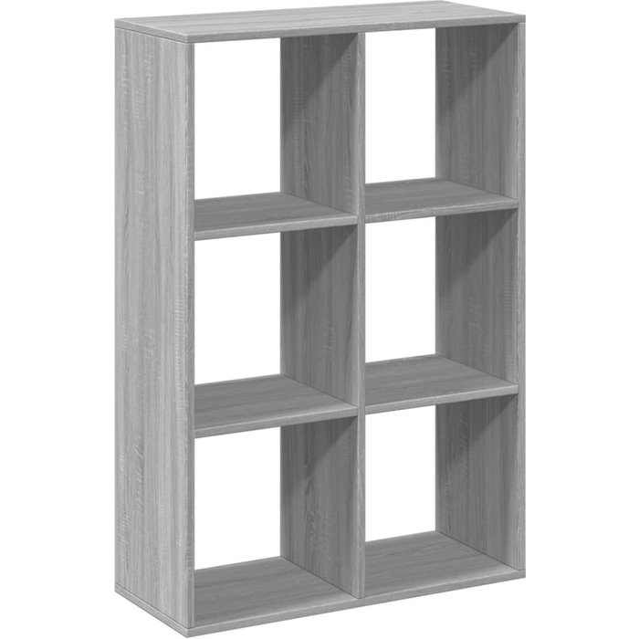 Librería divisor madera ingeniería gris sonoma 69,5x29x103,5 cm cfw98822