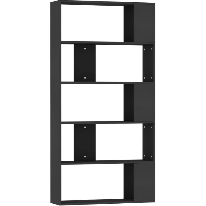 Estantería/divisor madera contrachapada negro 80x24x159 cm – comfortxl