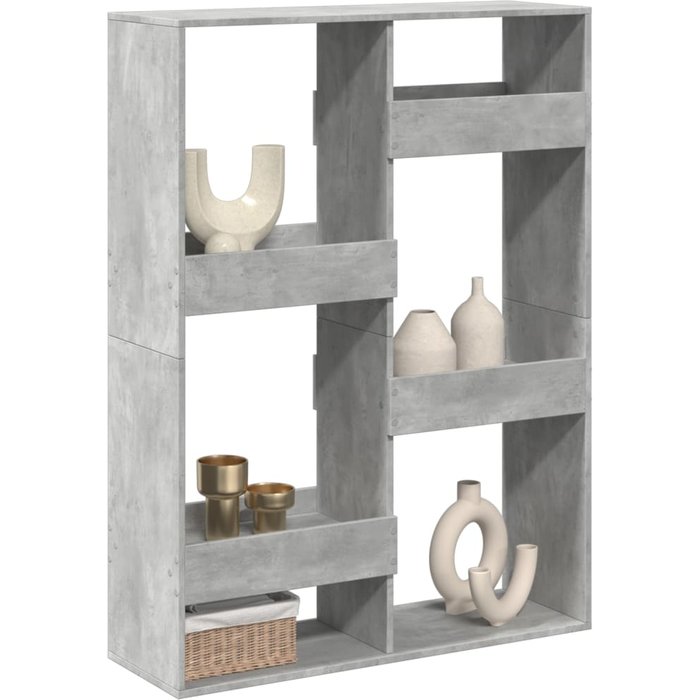 Separador de ambientes madera gris hormigón 100x33x135 cm