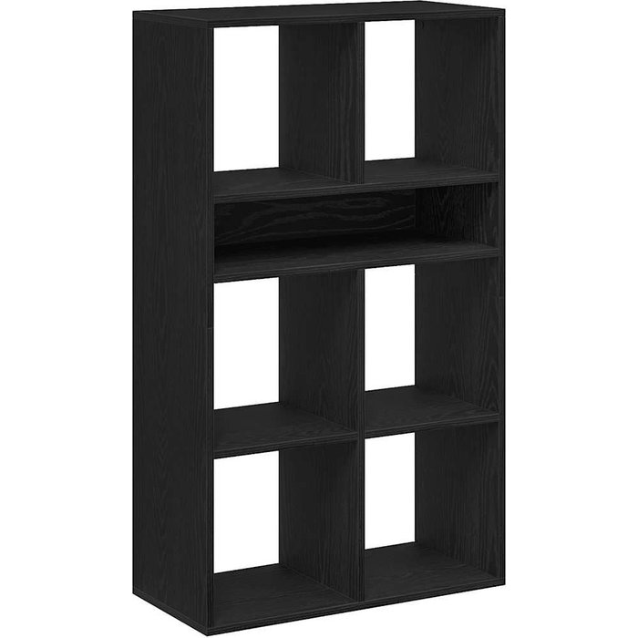 Estantería madera ingeniería negra 66x31x112 cm – comfortxl
