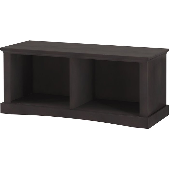 Abby|banco con almacenaje en pino marrón