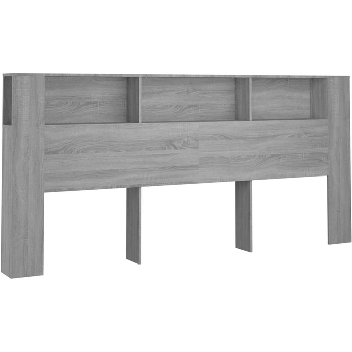 Cabecero cama mueble cabecero - color gris sonoma 220x18,5x104,5 cm