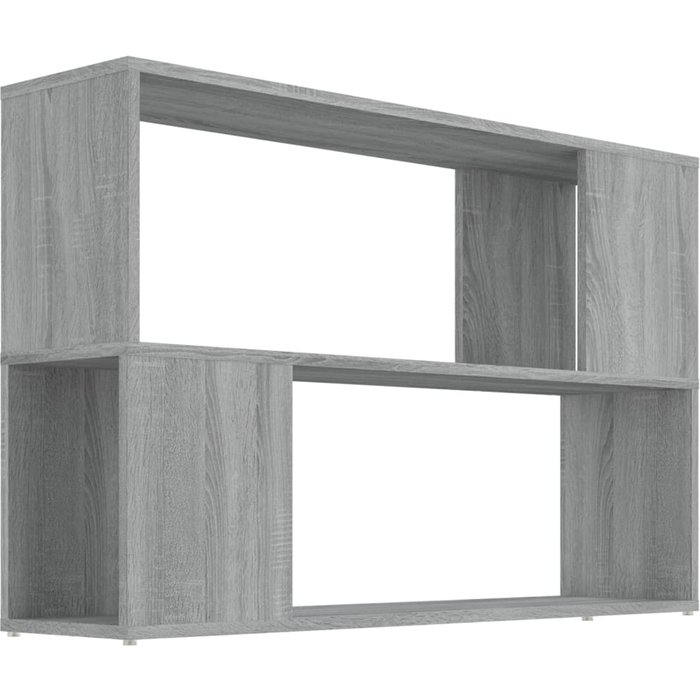 Estantería de madera contrachapada gris sonoma 100x24x63 cm – comfortxl