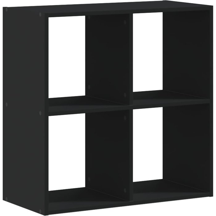 Estantería madera de ingeniería negro 68,5x32x68,5 cm – comfortxl