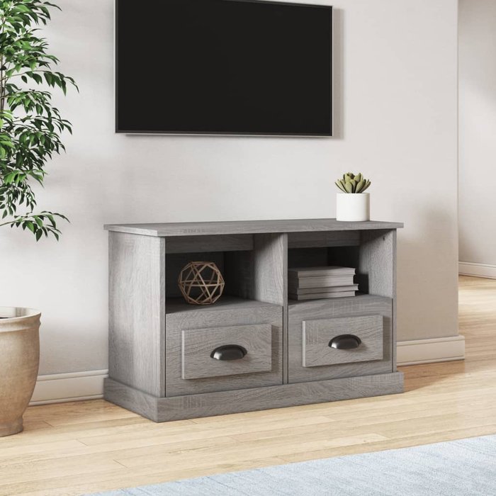 Vidaxl mueble para tv madera contrachapada gris sonoma 80x35x50 cm