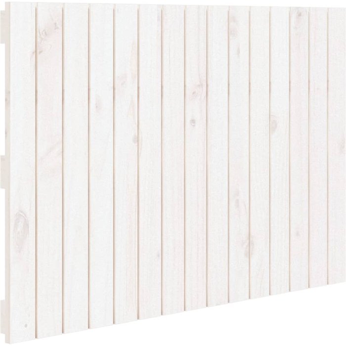 Cabecero de cama pared madera maciza pino blanco 95,5x3x60 cm - comfortxl