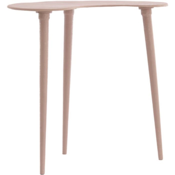 Mesa auxiliar metálica rosa palo mate light & living linos