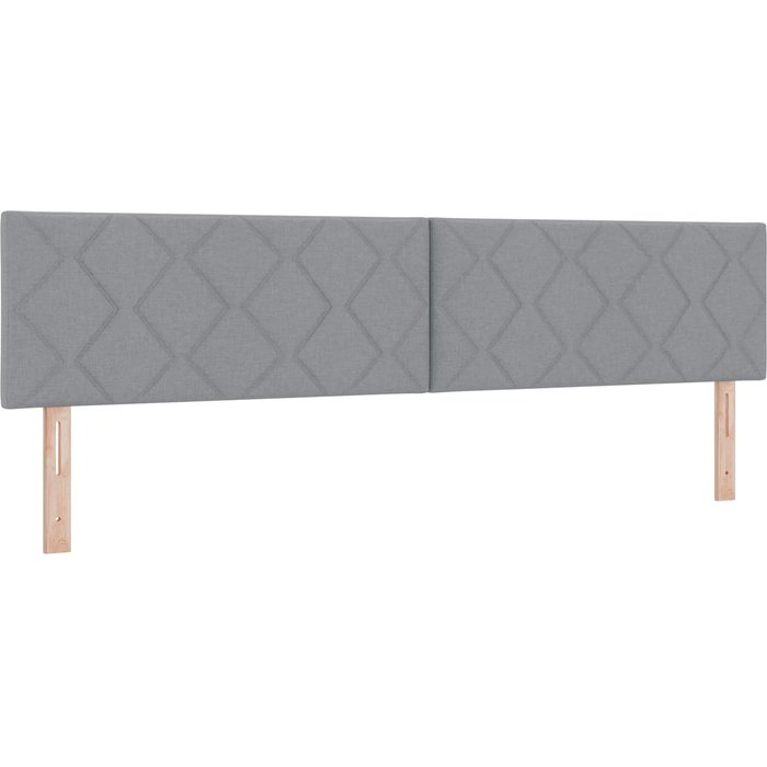 Cabecero cama - mueble cabecero led gris claro 200 cm tela