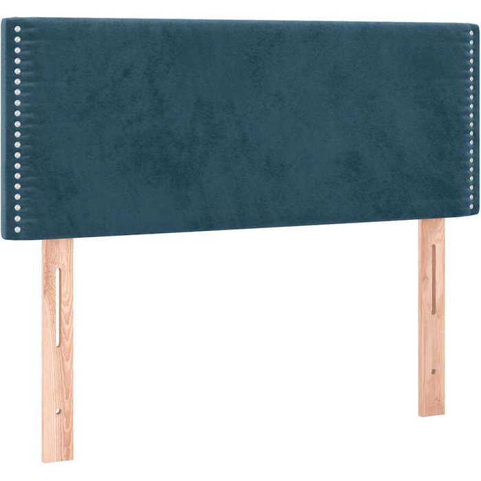 Cabecero cama - mueble cabecero de terciopelo azul 100x5x78/88 cm
