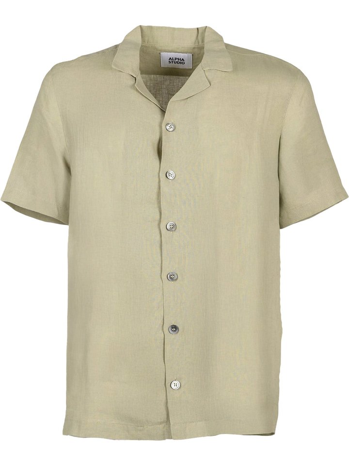 Alpha Studio Camicia Uomo Beige, view 1
