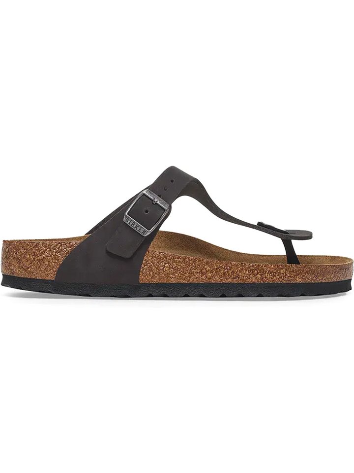 Birkenstock BIRKENSTOCK GIZEH NABUK BLACK - Infradito Black, view 1