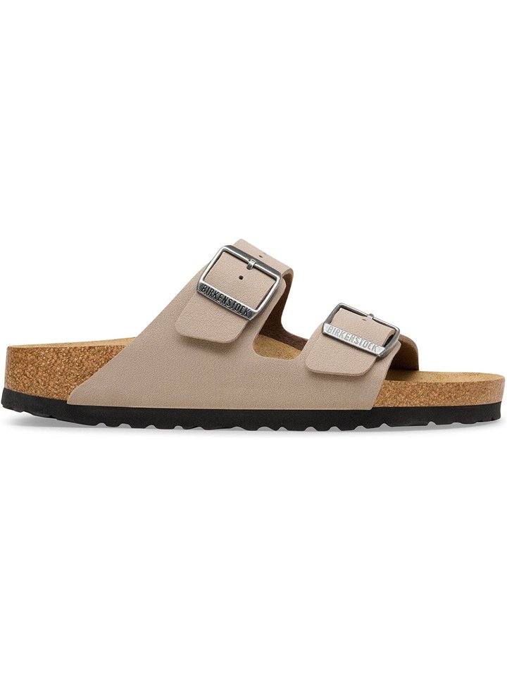 Birkenstock BIRKENSTOCK ARIZONA BIRKO-FLOR NUBUK GRAY TAUPE - Ciabatta Taupe, view 1