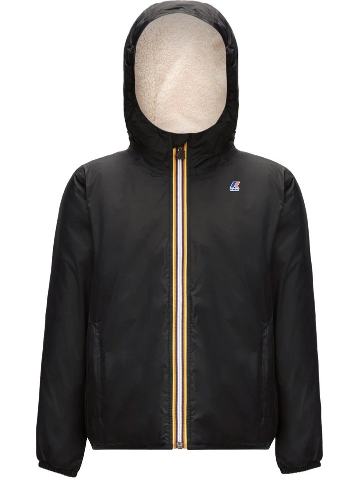 K-way Giacca Junior Ecru/black Pure, view 1