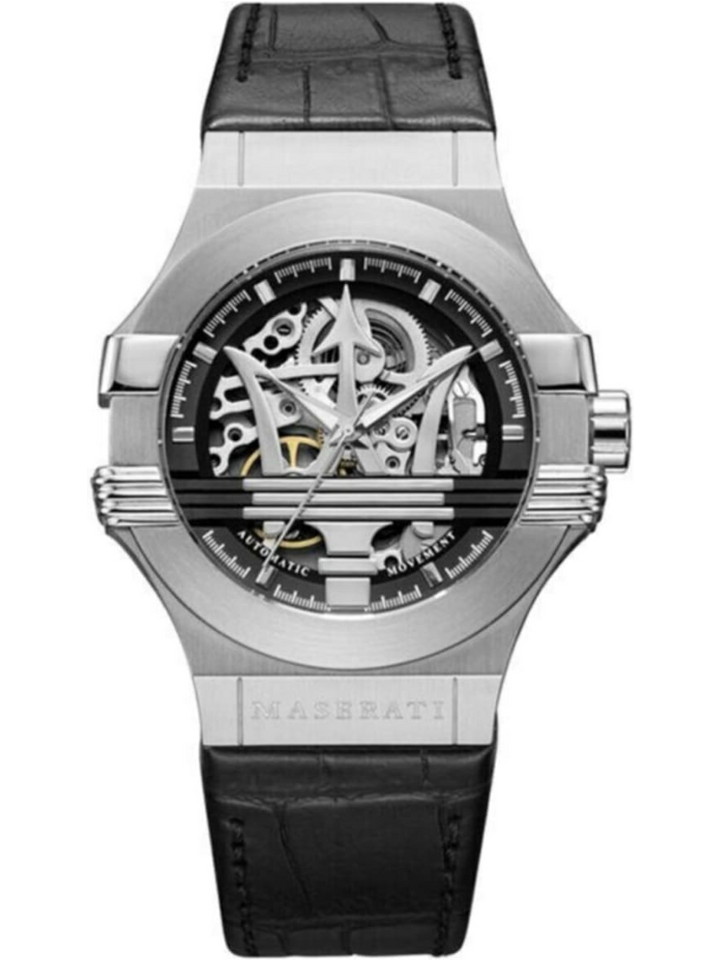 Maserati Maserati R8821108001 Potenza Automatic Black Dial Men's Watch, view 1