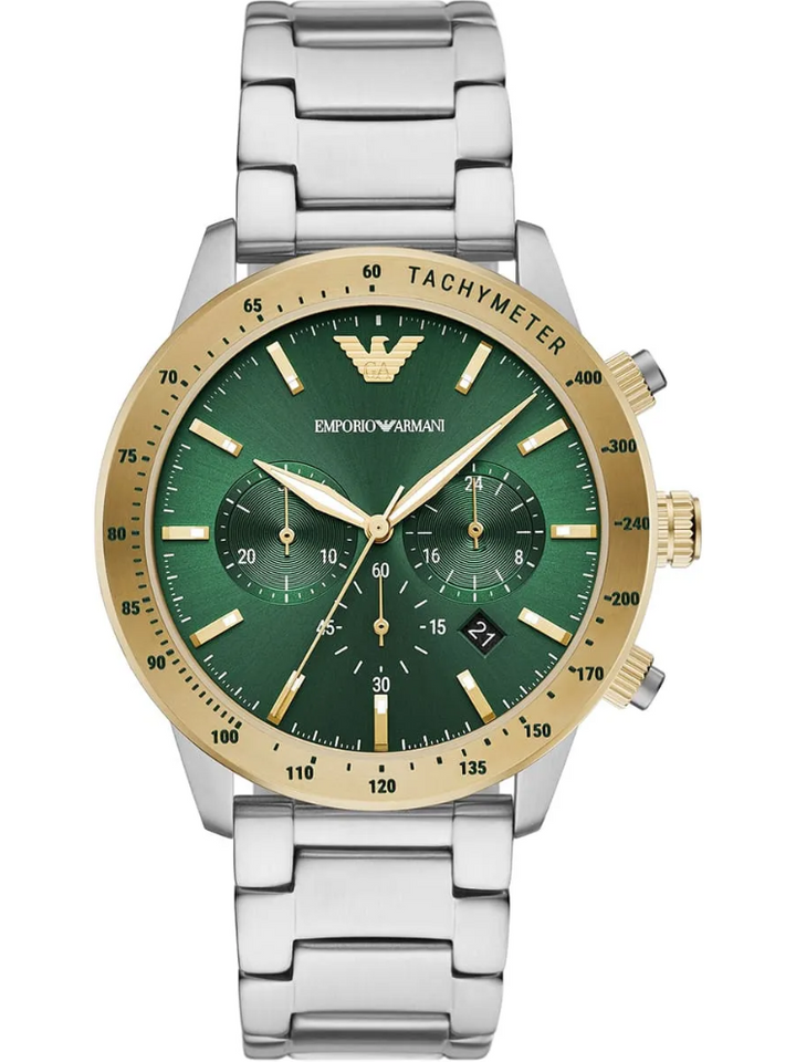 Emporio Armani Emporio Armani AR11454 Chronograph Green Dial Men’s Watch, view 1