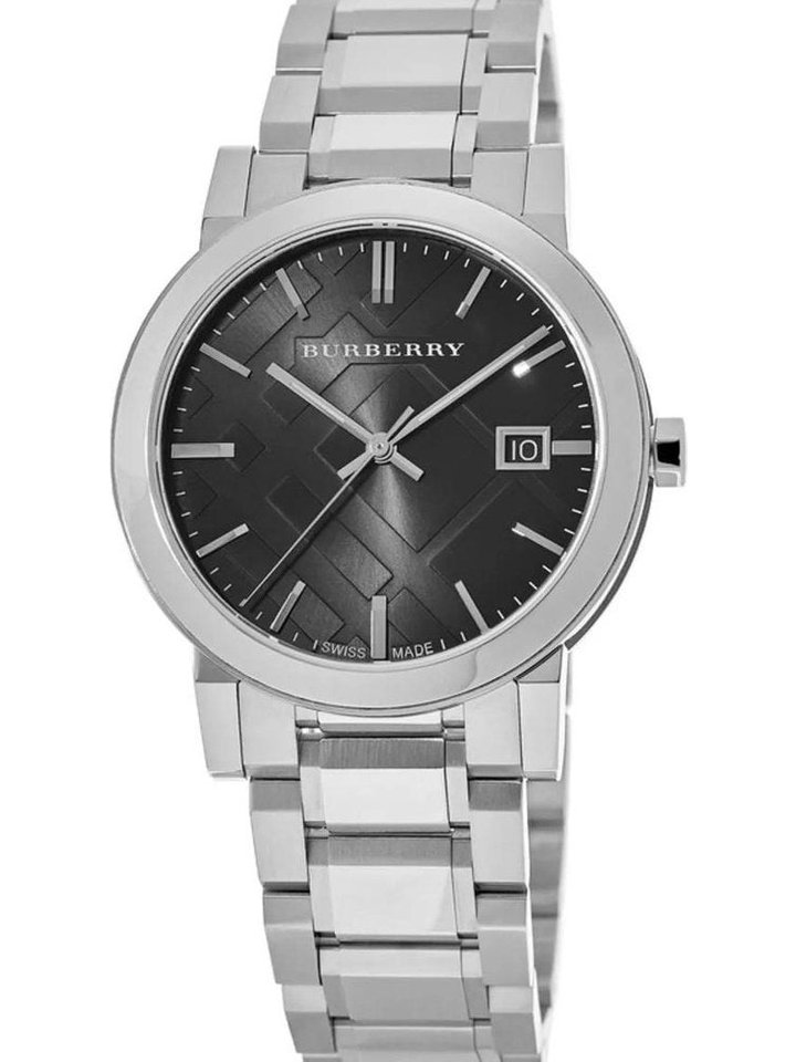 Burberry Burberry BU9001 Black Dial Stainless Steel Unisex Watch, view 1