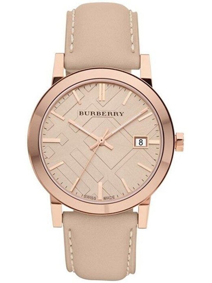 Burberry Burberry BU9014 Tan Dial Leather Strap Women's Watch, view 1