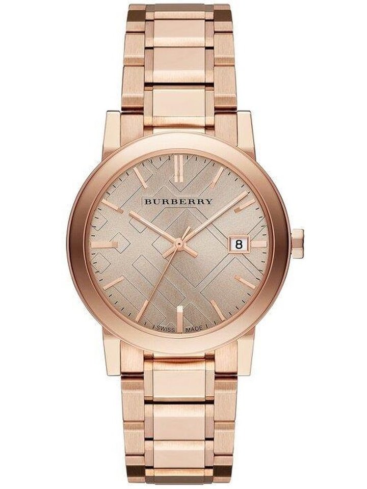 Burberry Burberry BU9034 Rose Dial Rose Gold-Tone Women's Watch, view 1