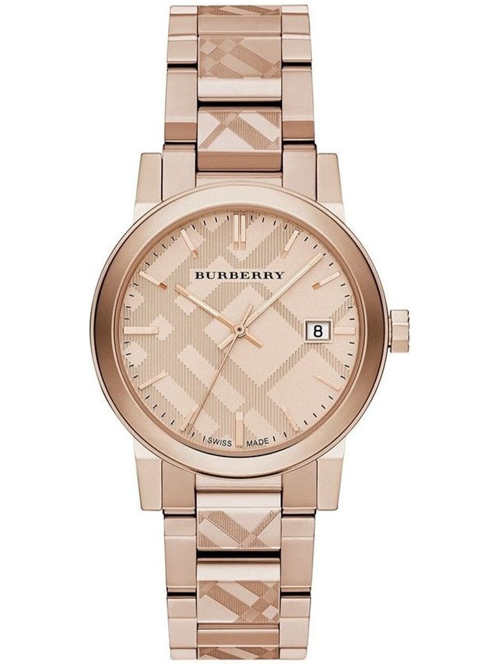 Burberry Burberry BU9039 Rose GoldTone Dial Stainless Steel Unisex Watch, view 1