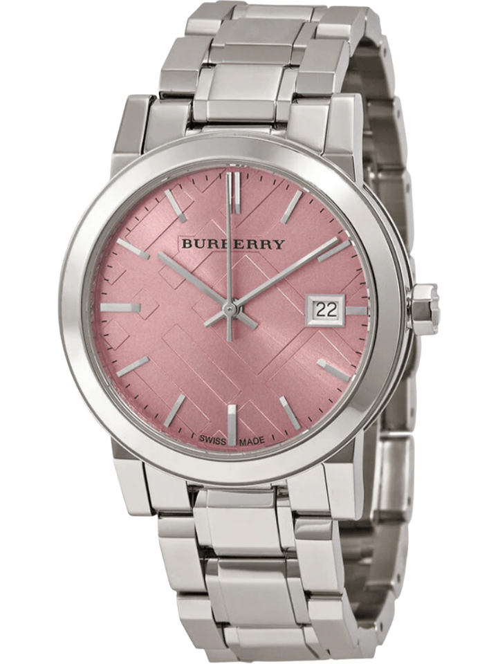 Burberry Burberry BU9124 Pink Dial Ladies Watch, view 1