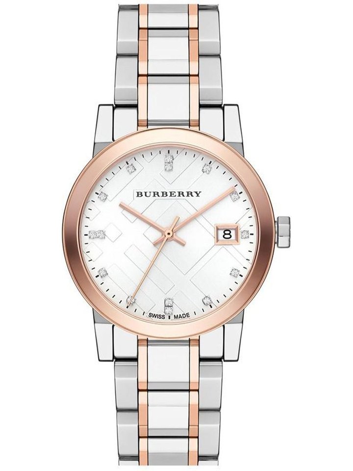 Burberry Burberry BU9127 Silver Dial Two-tone Ladies Watch, view 1
