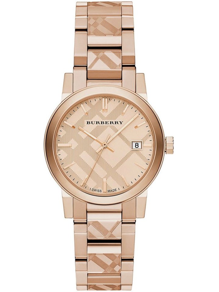 Burberry Burberry BU9146 The City Engraved Check Unisex Watch, view 1