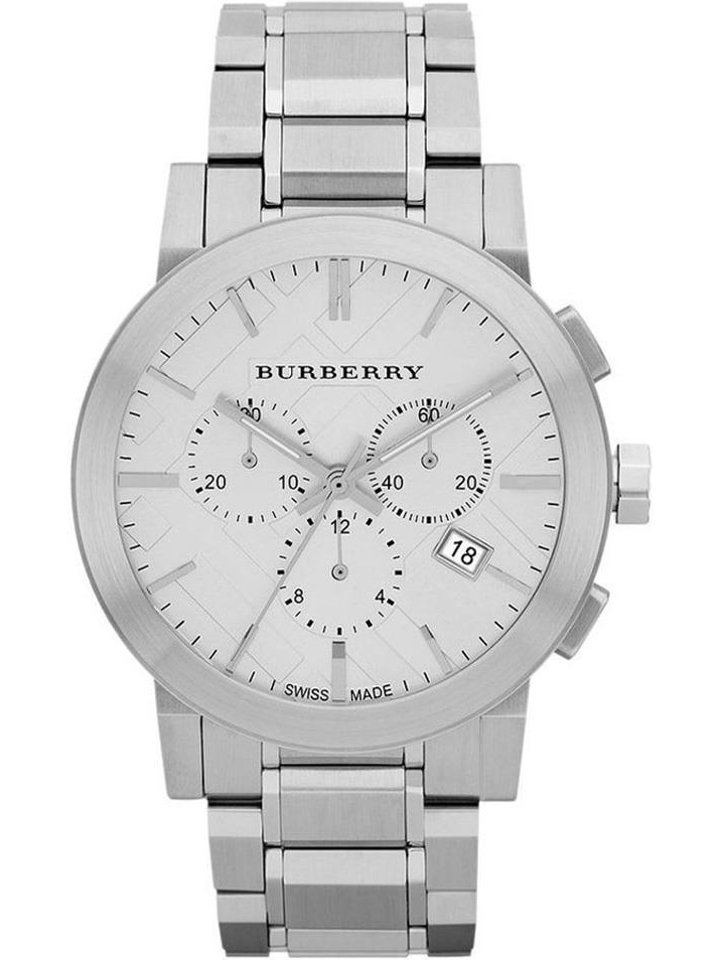 Burberry Burberry BU9350 Large Check Stainless Steel Bracelet Men's Watch, view 1
